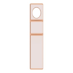 14K Rose Gold Petite Cross Slide Pendant