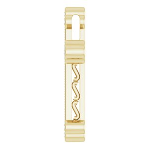 14K Yellow Gold 1/3 CTW Natural Diamond Cross Pendant