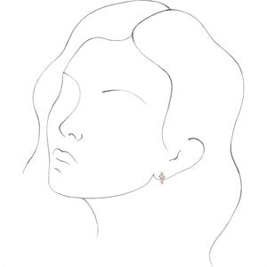 14K Rose Gold 1/3 CTW Natural Diamond Huggie Hoop Earrings