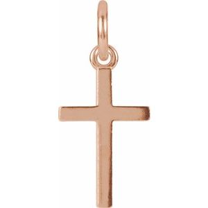 14K Rose Gold Posh MommyÂ® Cross Charm/Pendant