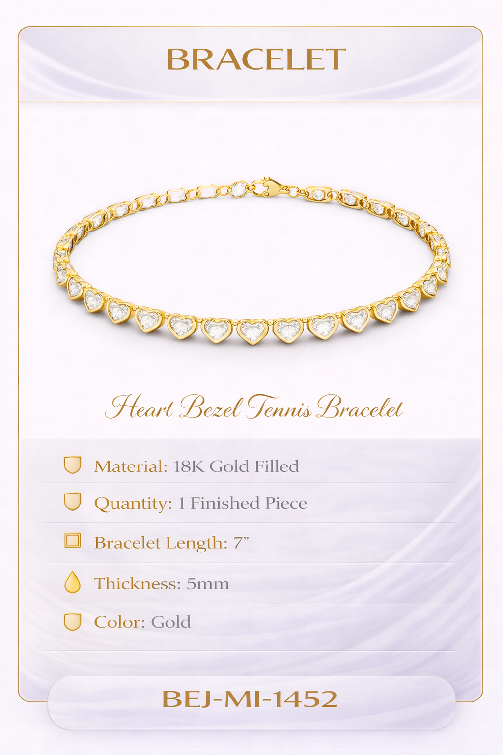 Heart Bezel 18KY Gold Filled Collection