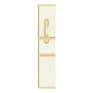14K Yellow Gold 12x5.9 mm Sideways Cross 16-18" Necklace