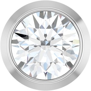 14K White Gold 1/6 CT Lab-Grown Diamond Slide Pendant