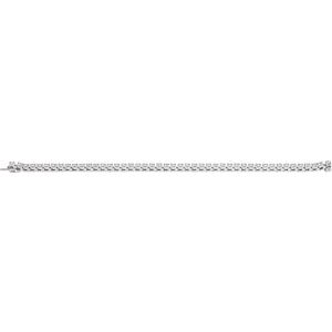 14K White Gold 5 CTW Natural Diamond Line 7 1/4" Bracelet