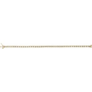 14K Yellow Gold 5 CTW Lab-Grown Diamond Line 7 1/4" Bracelet