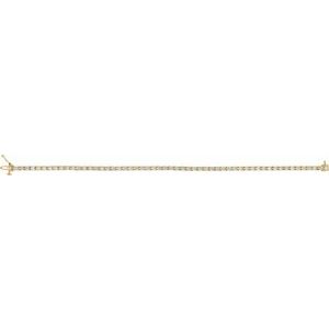14K Yellow Gold 3 CTW Natural Diamond Line 7 1/4" Bracelet