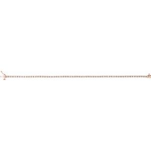 14K Rose Gold 2 CTW Natural Diamond Line 7 1/4" Bracelet