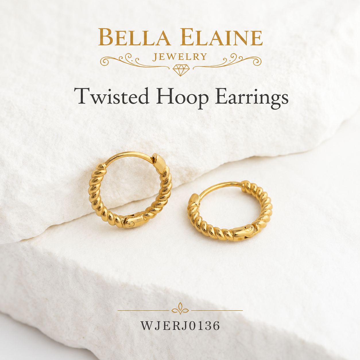Twisted Hoop Earrings