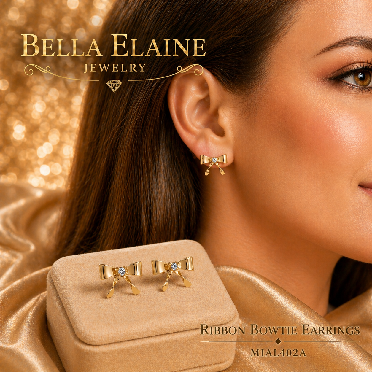 Ribbon Bowtie Earrings