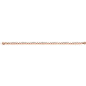 14K Rose Gold 5 CTW Lab-Grown Diamond Line 7 1/4" Bracelet