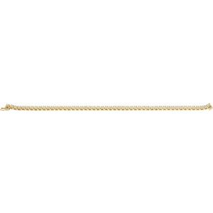 14K Yellow Gold 4 CTW Lab-Grown Diamond Line 7 1/4" Bracelet