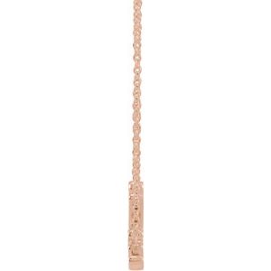 14K Rose Gold Believe 16" Necklace