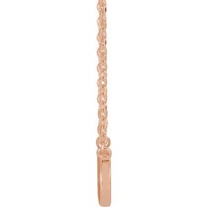 14K Rose Gold Infinity-Inspired Faith 16" Necklace