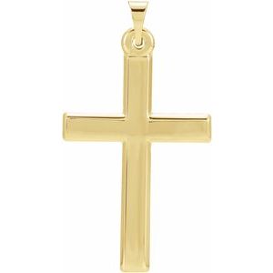 14K Yellow Gold Cross Pendant