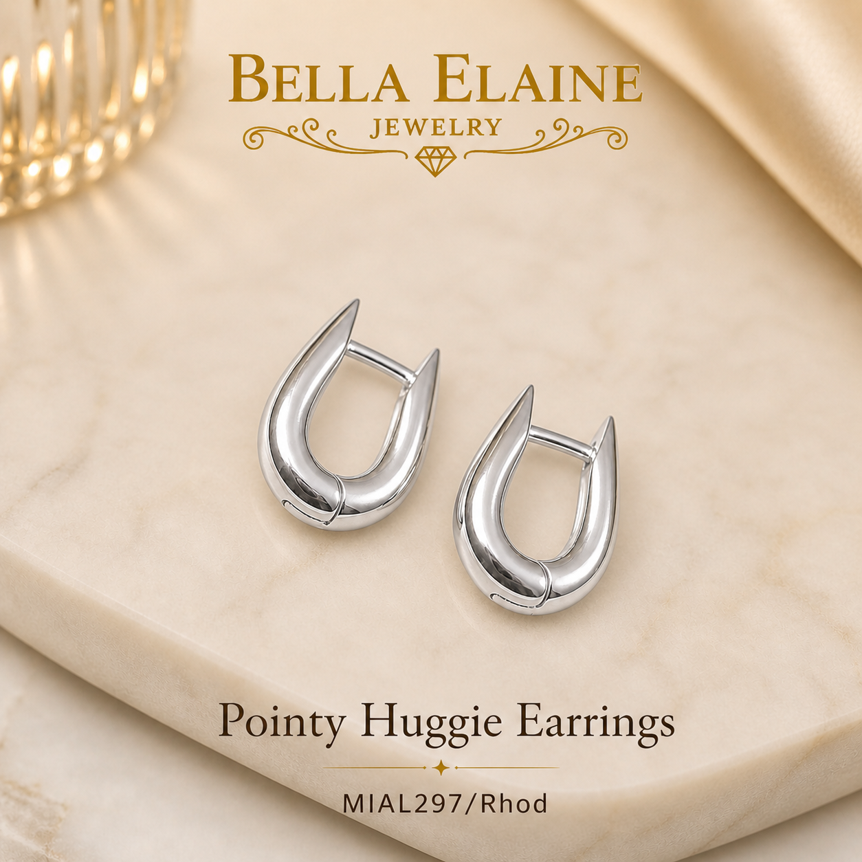 Pointy Huggie Earrings