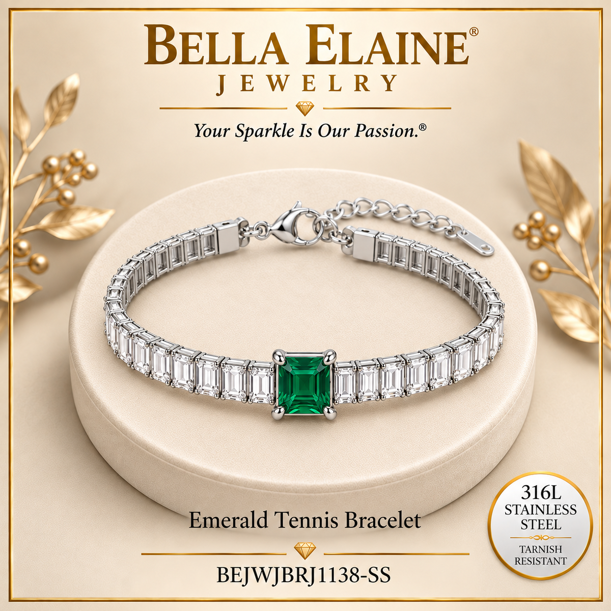 Square Tennis Bracelet