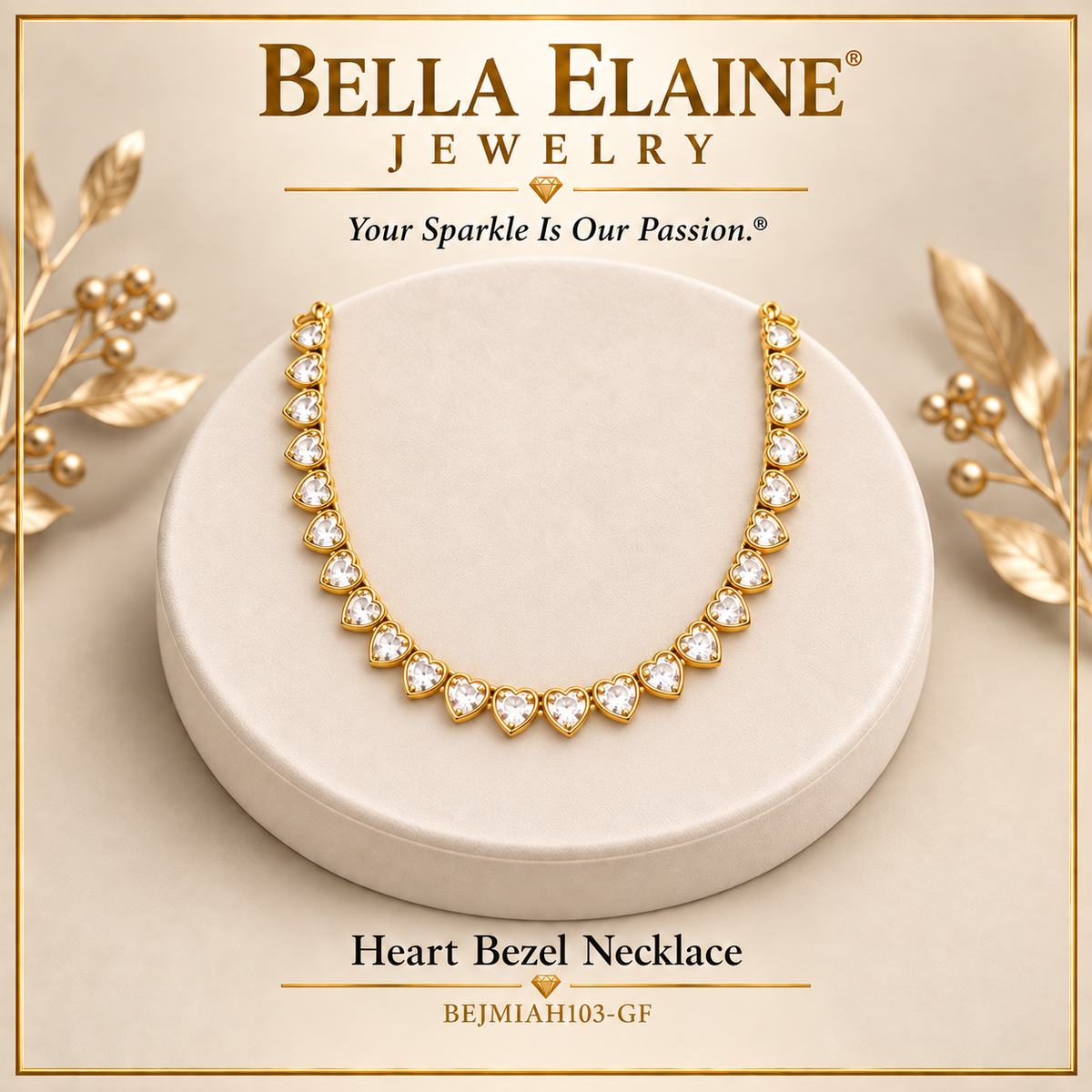 Heart Bezel Necklace