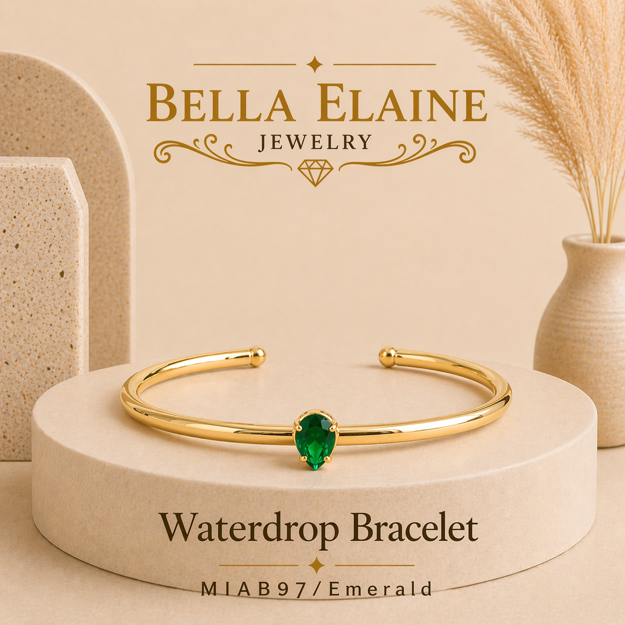 Waterdrop Cuff Bracelet