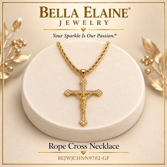Rope Cross Necklace