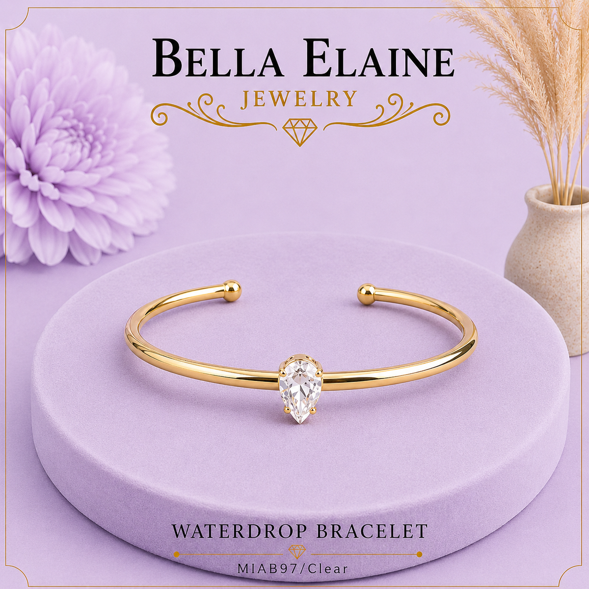 Waterdrop Cuff Bracelet