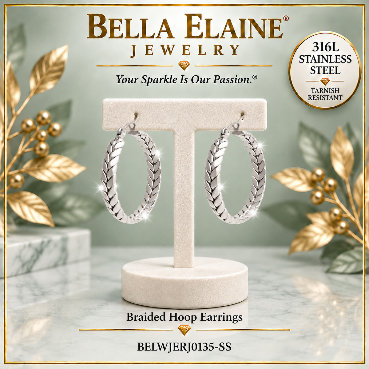 Braided Hoop Earrings