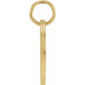 18K Yellow Gold Vermeil Be PoshÂ® Engravable Disc Pendant