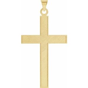 Sterling Silver 36.8x18 mm Cross Pendant