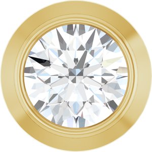 14K Yellow Gold .06 CT Lab-Grown Diamond Slide Pendant