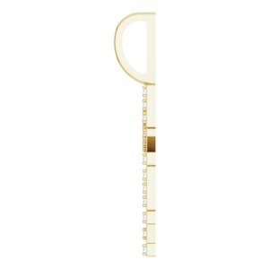14K Yellow Gold 1/8 CTW Natural Diamond "Faith" Charm/Pendant