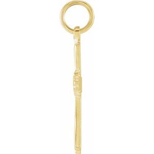14K Yellow Gold Cross Pendant