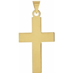 14K Yellow Gold Cross Pendant