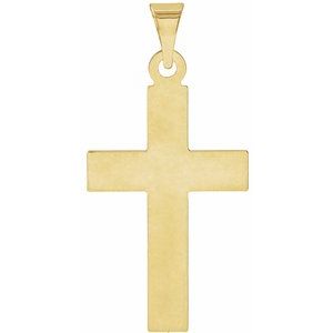 14K Yellow Gold Cross Pendant