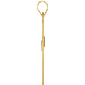 14K Yellow Gold Cross Pendant