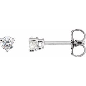 14K White Gold 1/4 CTW Natural Diamond Earrings