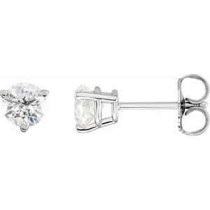 14K White Gold 3/4 CTW Lab-Grown Diamond Earrings