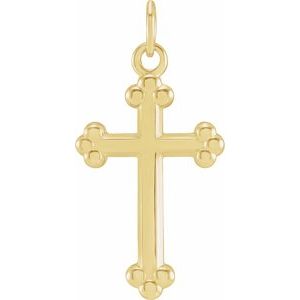 14K Yellow Gold Cross Pendant