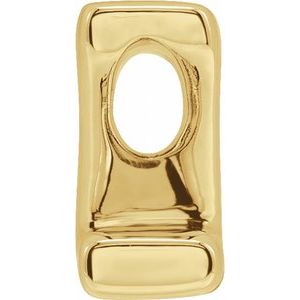 14K Yellow Gold Block Initial Z Slide Pendant