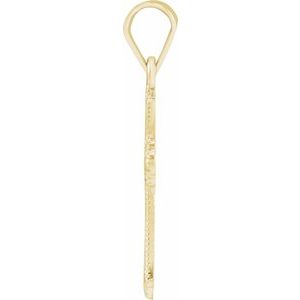 14K Yellow Gold Cross Pendant