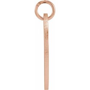 14K Rose Gold Be PoshÂ® Engravable Disc Pendant