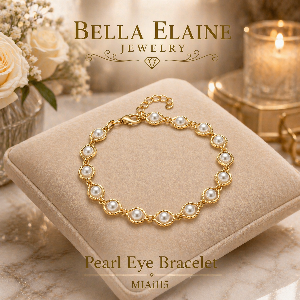 Pearl Eye Bracelet