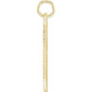 14K Yellow Gold Be PoshÂ® Engravable Heart Pendant