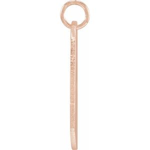 14K Rose Gold Be PoshÂ® Engravable Heart Pendant
