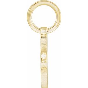 14K Yellow Gold Be PoshÂ® Engravable Heart Pendant