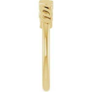 10K Yellow Gold Mama Ring