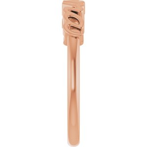 14K Rose Gold Mama Ring