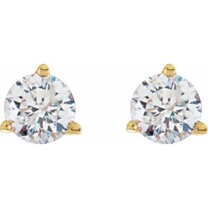 14K Yellow Gold 1/2 CTW Natural Diamond Stud Earrings