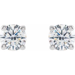 14K White Gold 1/4 CTW Lab-Grown Diamond  Earring
