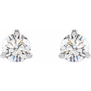 14K White Gold 1/8 CTW Lab-Grown Diamond Stud Earrings