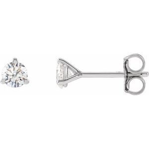 14K White Gold 1/3 CTW Lab-Grown Diamond Stud Earrings