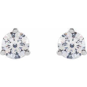 14K White Gold 1/2 CTW Lab-Grown Diamond Stud Earrings